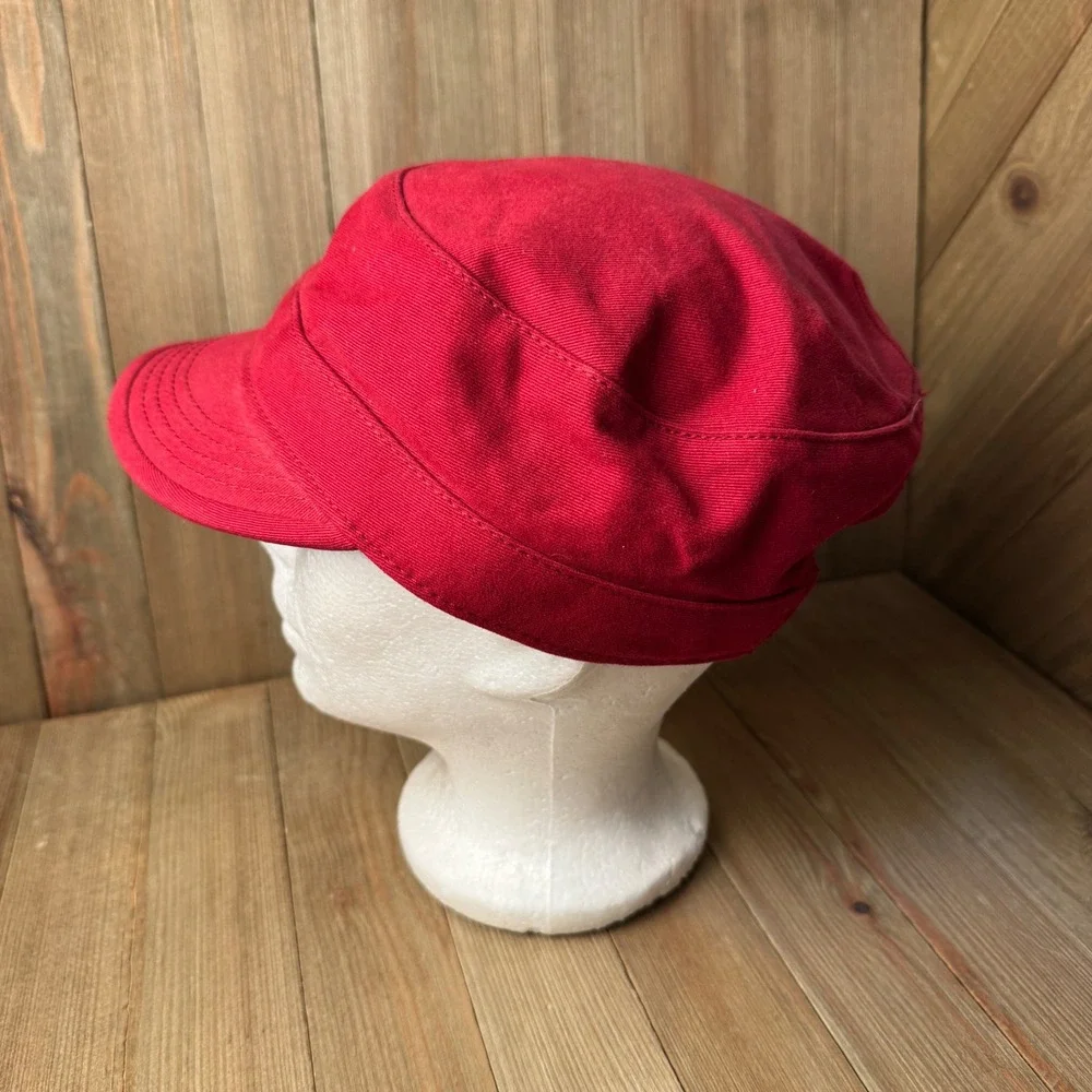 NFL Washington Redskins Womens Red Military‎ Cap Hat Sequin Logo Adjustable